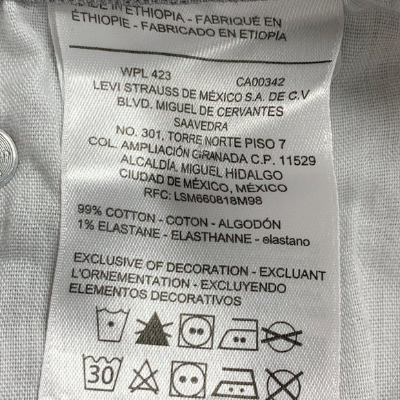 Signature Levis S37 Slim Women Gray Jeans Size 29 x 31 Raw Hem Stretch EUC - Picture 9 of 11